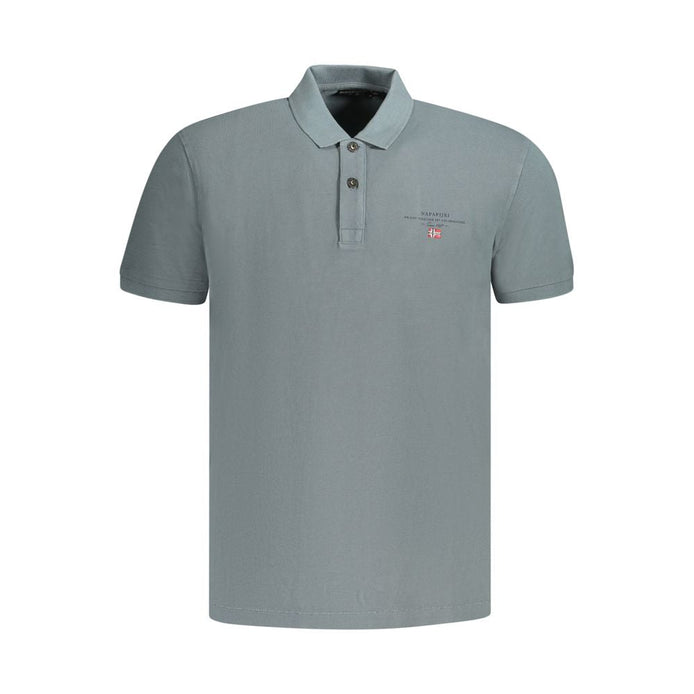 Napapijri Grigio Cotton Men Polo Napapijri