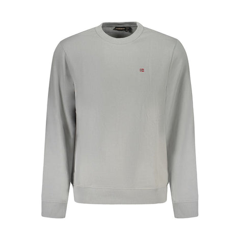 Napapijri Gray Cotton Men Sweater Napapijri