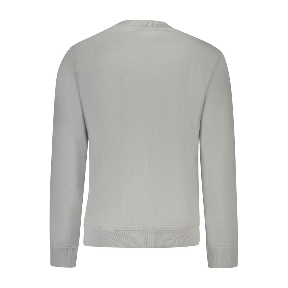 Napapijri Gray Cotton Men Sweater Napapijri