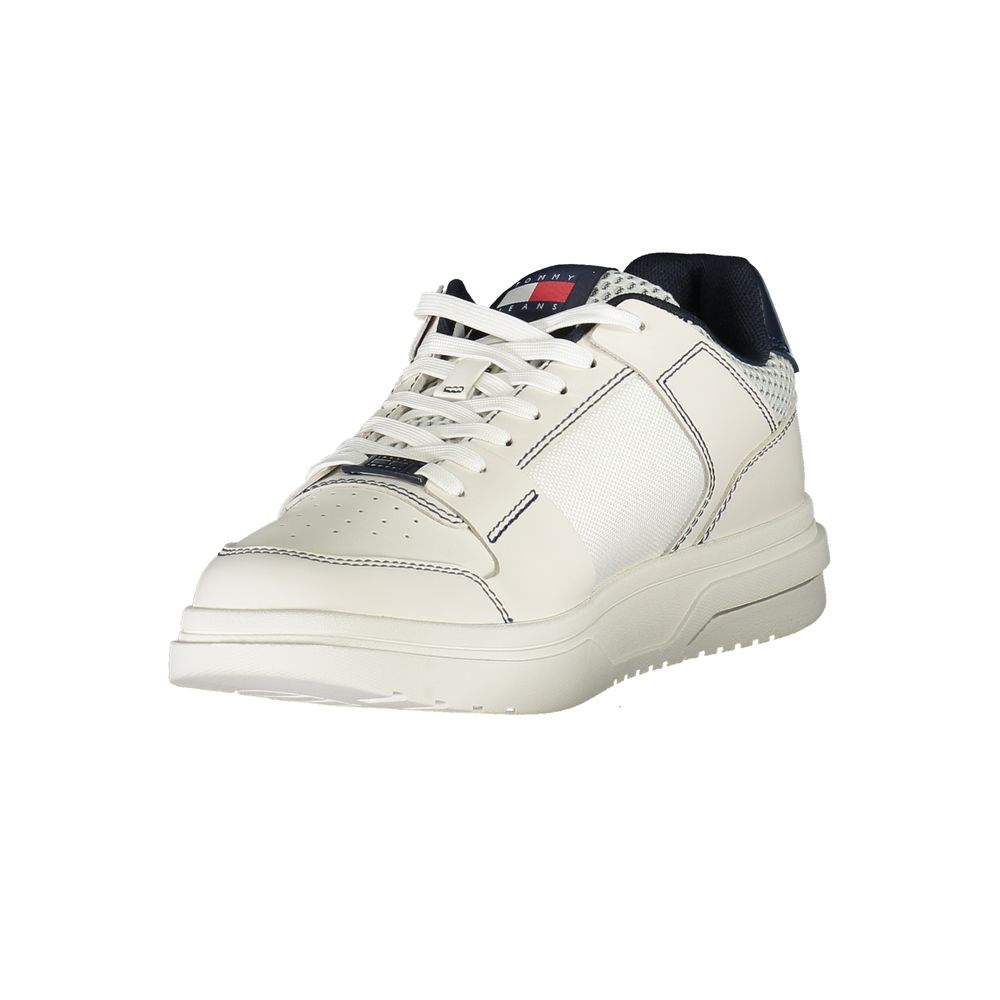 Tommy Hilfiger Blue Leather Men Sneaker Tommy Hilfiger