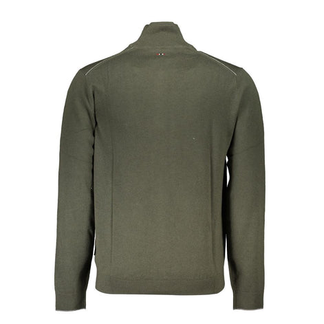 Napapijri Green Fabric Men Sweater Napapijri