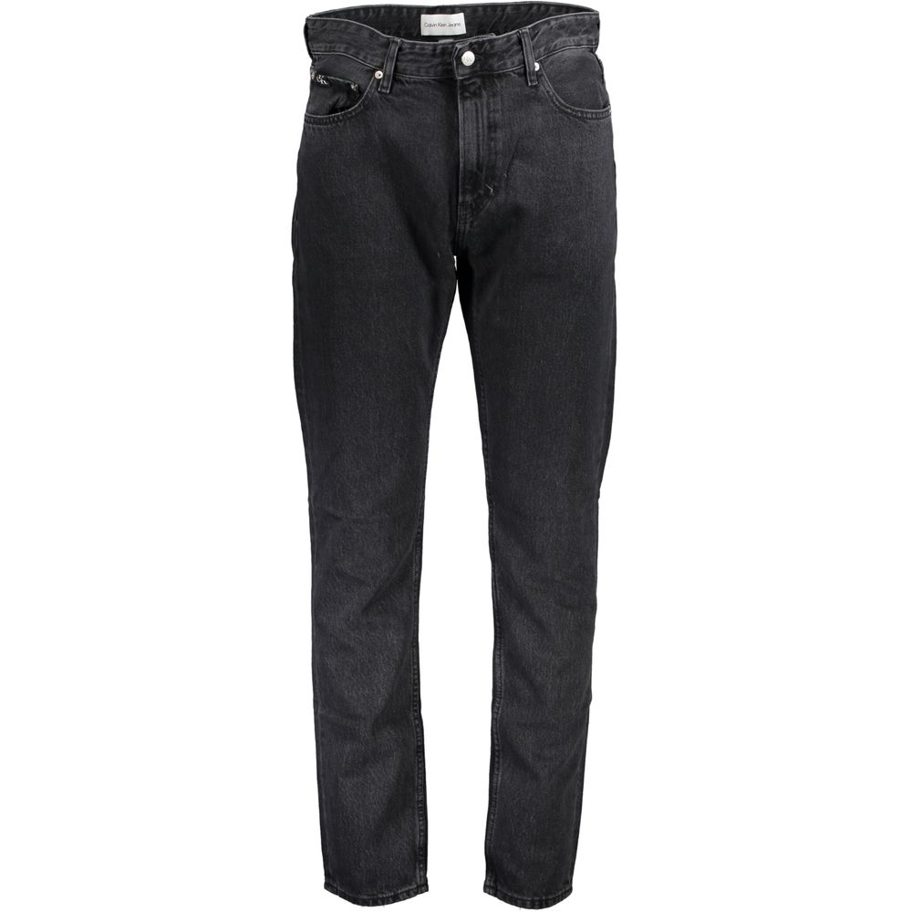 Calvin Klein Black Cotton Men Jeans Calvin Klein