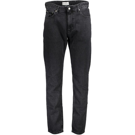 Calvin Klein Black Cotton Men Jeans Calvin Klein