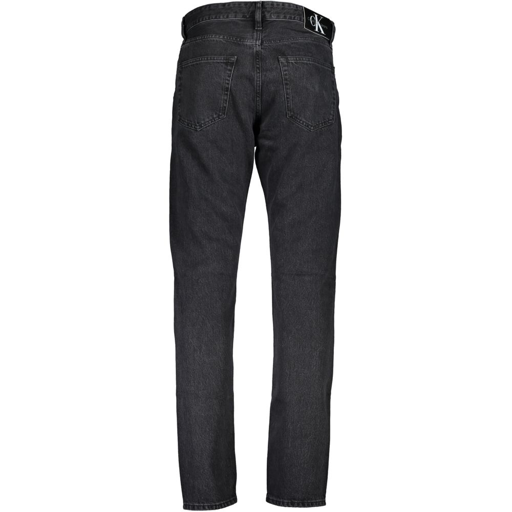 Calvin Klein Black Cotton Men Jeans Calvin Klein