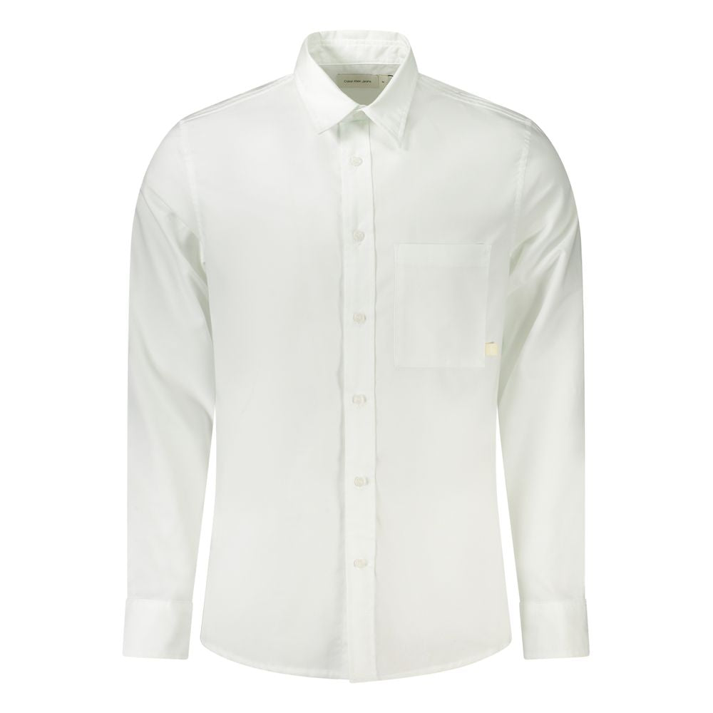 Calvin Klein White Cotton Dress Shirt Calvin Klein