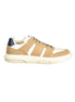 Tommy Hilfiger Beige Leather Men Sneaker Tommy Hilfiger