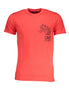 Cavalli Class Rosso Cotton Men T-Shirt Cavalli Class