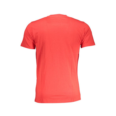 Cavalli Class Rosso Cotton Men T-Shirt Cavalli Class