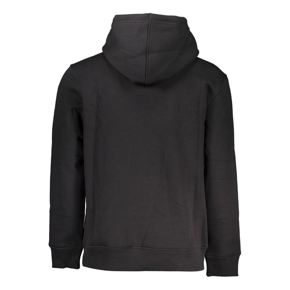 Calvin Klein Black Cotton Men's Sweater Hoodie Calvin Klein