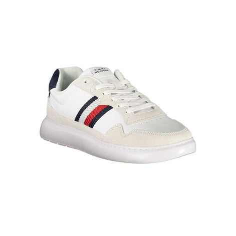 Tommy Hilfiger White Leather Men Sneaker Tommy Hilfiger
