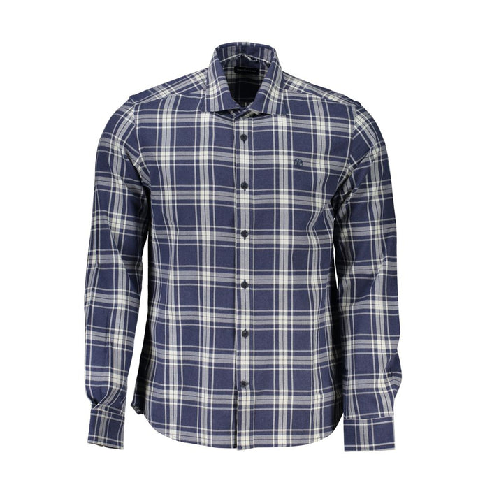 North Sails Blue Cotton Men Shirt North Sails