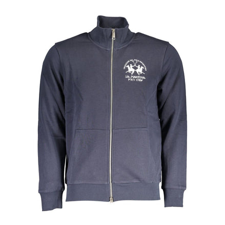La Martina Blue Cotton Men's Sweatshirt La Martina