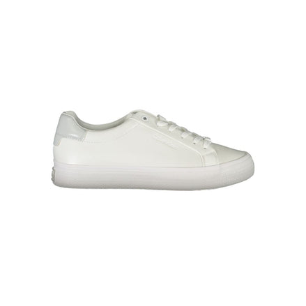 Calvin Klein Bianco Pelle Baskets pour femme