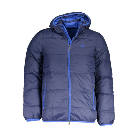 La Martina Blu Polyamide Men's Jacket La Martina