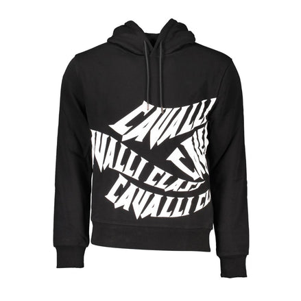 Cavalli Class Black Cotton Men's Sweatshirt Cavalli Class