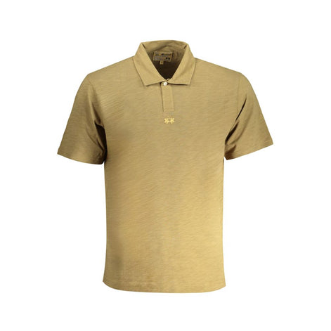 La Martina Verde Cotton Men Polo Shirt La Martina