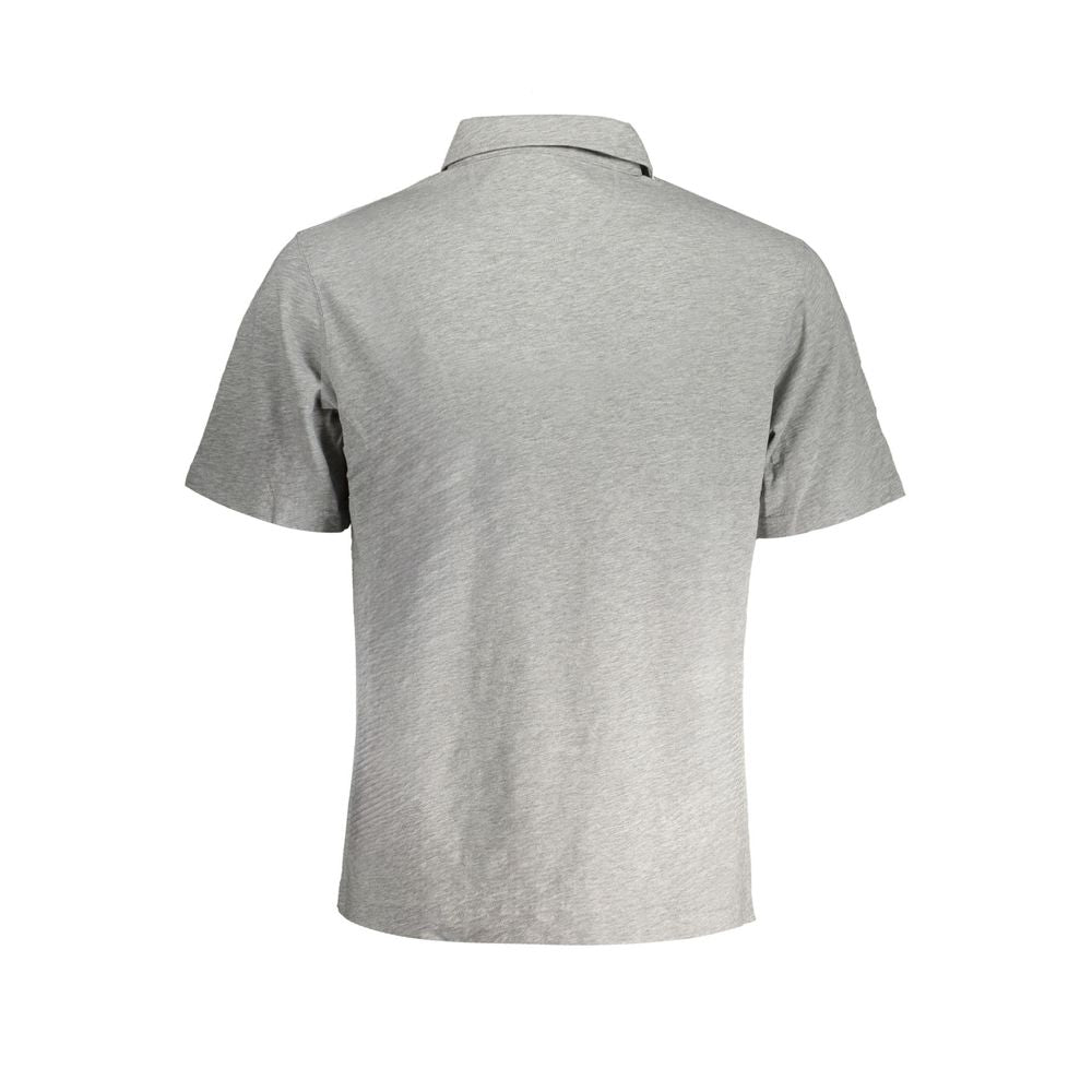 La Martina Grigio Cotton Men Polo Shirt La Martina