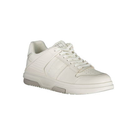 Tommy Hilfiger White Leather Men Sneaker Tommy Hilfiger