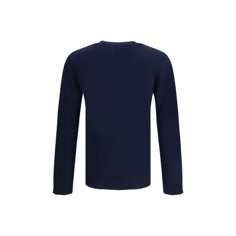 Valentino Blue Fleece Wool Sweatshirt Valentino