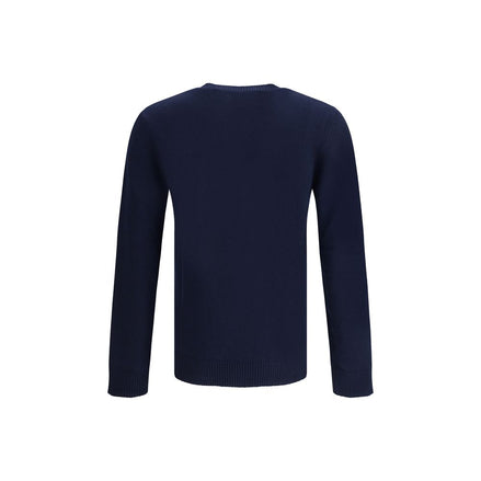 Valentino Blue Fleece Wool Sweatshirt Valentino