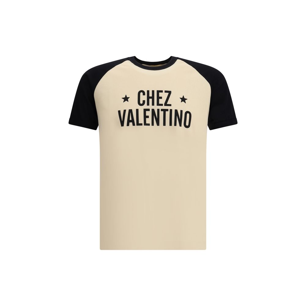 Valentino Cream Cotton T-Shirt Valentino
