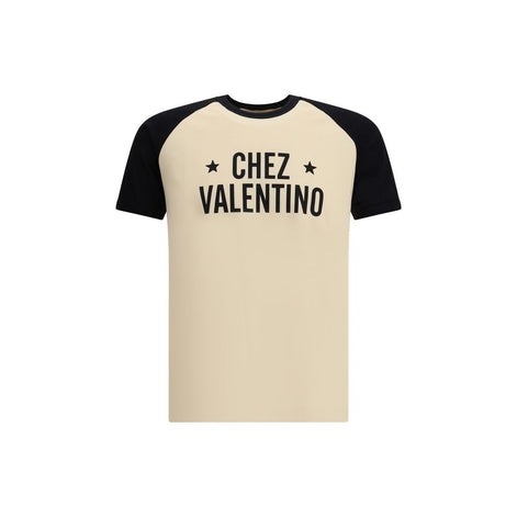 Valentino Cream Cotton T-Shirt Valentino