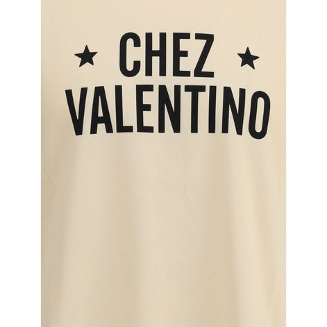 Valentino Cream Cotton T-Shirt Valentino