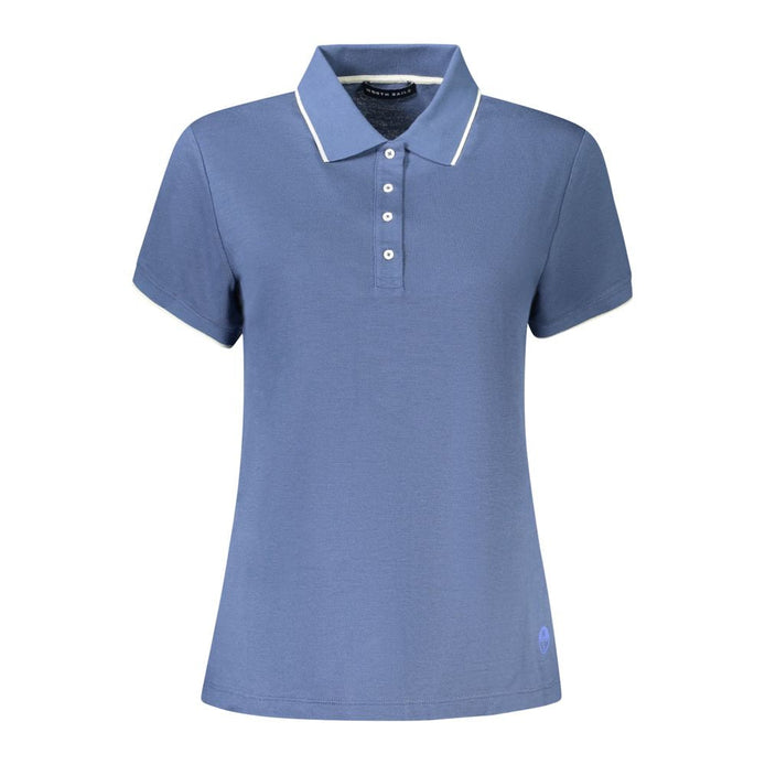 North Sails Blue Cotton Women Polo Shirt North Sails