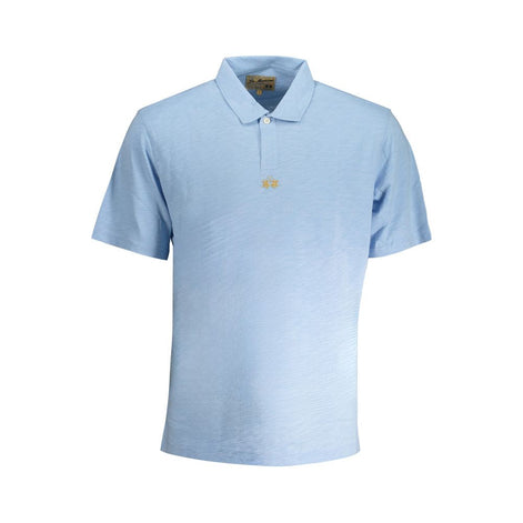 La Martina Azzurro Cotton Male Polo Shirt La Martina