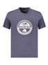 Napapijri Blue Cotton Men T-Shirt Napapijri