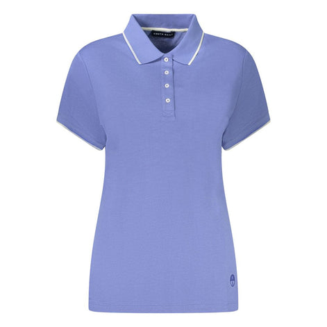 North Sails Blue Cotton Women Polo Shirt North Sails