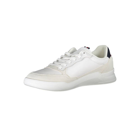 Tommy Hilfiger White Polyester Men Sneaker Tommy Hilfiger