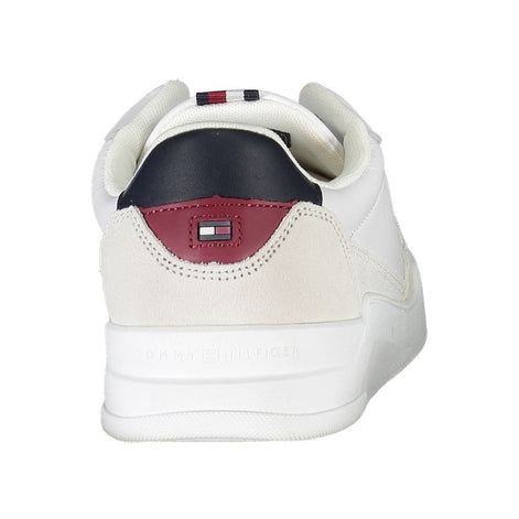 Tommy Hilfiger White Polyester Men Sneaker Tommy Hilfiger