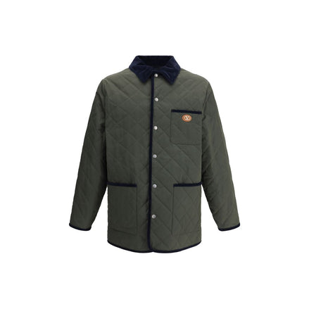 Valentino Green Polyamide Coat Valentino