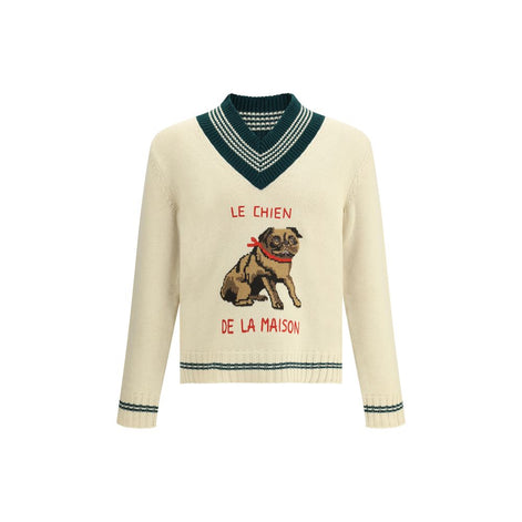 Valentino Cream Wool Sweatshirt Valentino