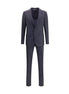 Dolce & Gabbana Black Fleece Wool Two-Piece Suit Dolce & Gabbana