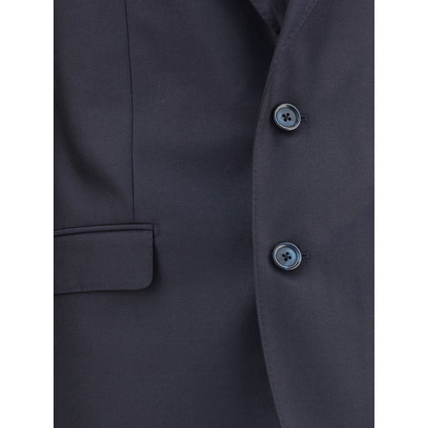 Dolce & Gabbana Black Fleece Wool Two-Piece Suit Dolce & Gabbana