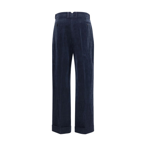 Valentino Blue Cotton Pants Valentino