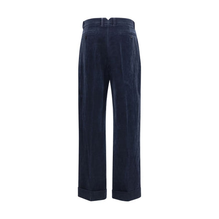 Valentino Blue Cotton Pants Valentino