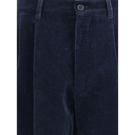 Valentino Blue Cotton Pants Valentino