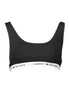 Tommy Hilfiger Black Cotton Women Sports Bra Tommy Hilfiger
