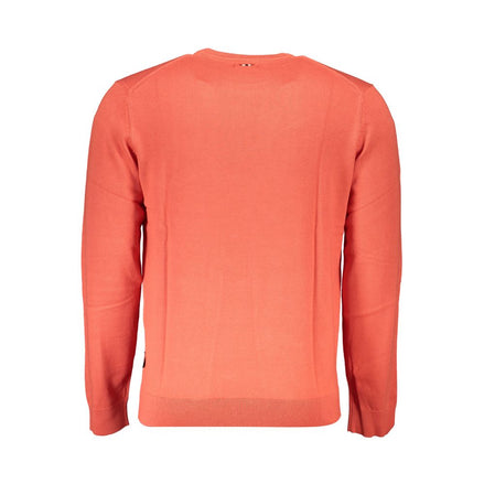 Napapijri Red Cotton Men Sweater Napapijri