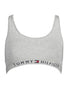 Tommy Hilfiger Gray Cotton Women Sports Bra Tommy Hilfiger