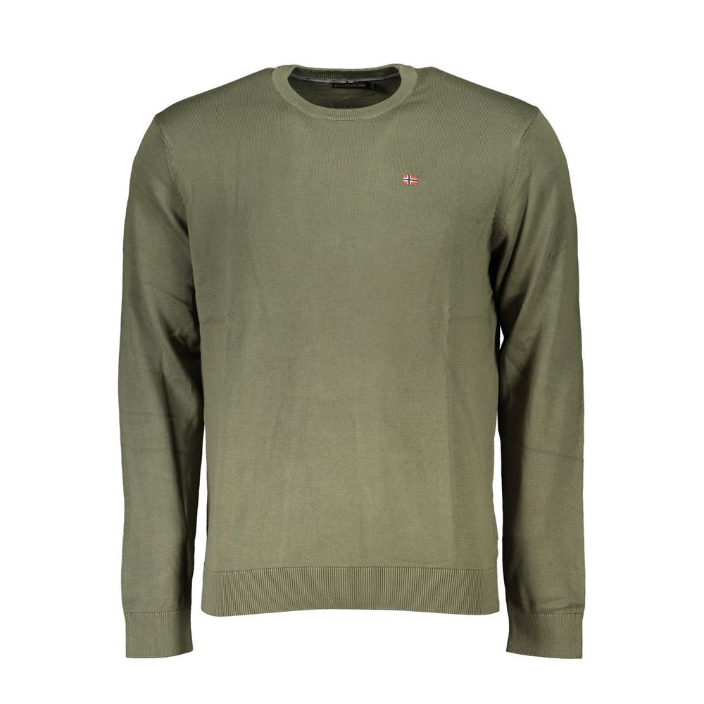 Napapijri Verde Cotton Men Sweater Napapijri