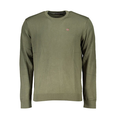 Napapijri Verde Cotton Men Sweater Napapijri