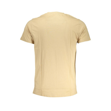 Cavalli Class Beige Cotton Men's T-Shirt Cavalli Class