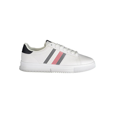 Tommy Hilfiger White Polyester Sneaker Tommy Hilfiger