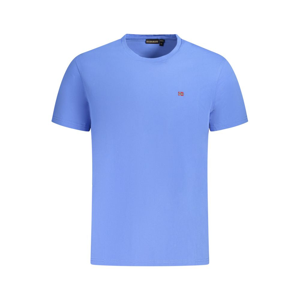 Napapijri Blue Cotton Men's T-Shirt Napapijri