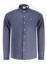 Timberland Blue Linen Men Shirt Timberland
