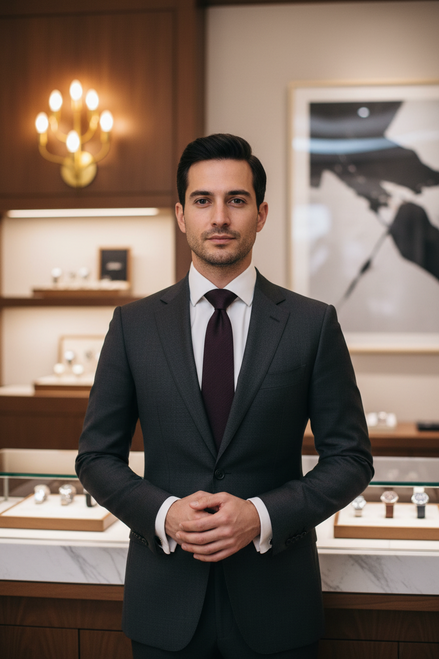 Cravate en laine violette Dolce &amp; Gabbana